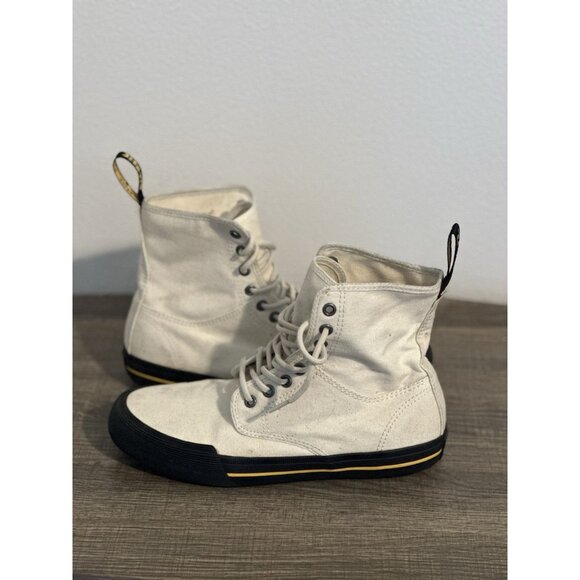 Dr. Martens Shoes - Doc Martens Airwair Cream Winsted Canvas 8 Eye Boots Women’s Size 8